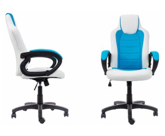 Компьютерное кресло Kadis светло-синее / белое