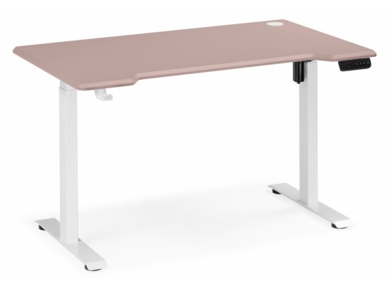 Компьютерный стол Маркос 140х80 розовый / белый