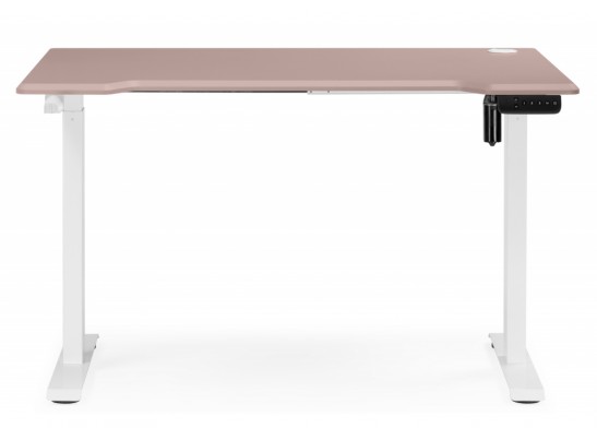 Компьютерный стол Маркос 140х80 розовый / белый