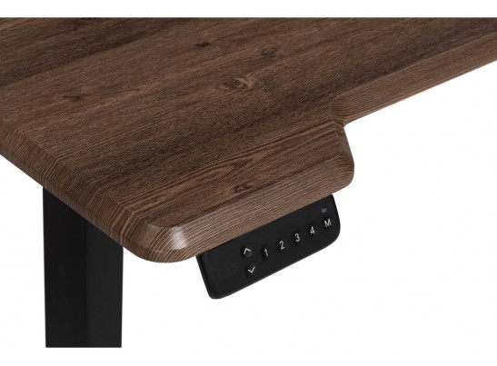 Компьютерный стол Маркос с механизмом подъема 120х75х75 орех кантри / черный в Кургане