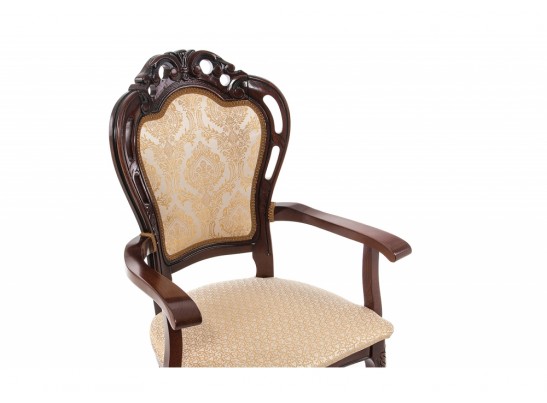 Кресло Bronte вишня с патиной / бежевый в Кургане