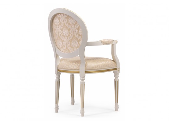 Кресло Данте молочный / золотая патина в Кургане