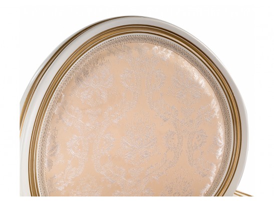 Кресло Данте молочный / золотая патина в Кургане