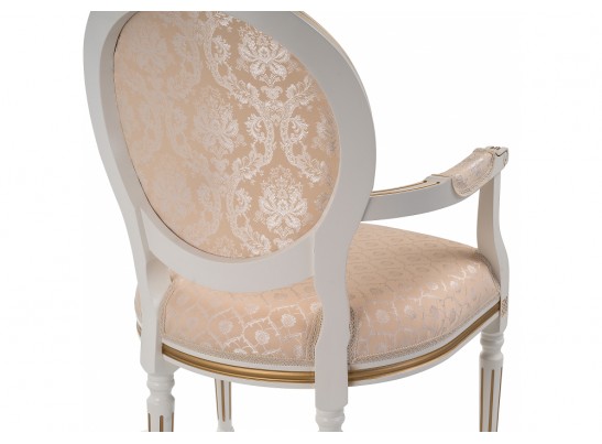 Кресло Данте молочный / золотая патина в Кургане