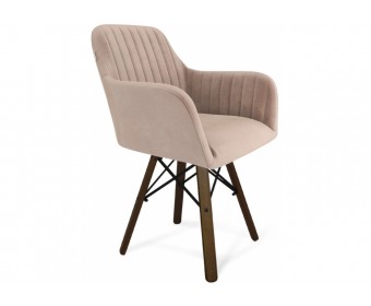 Кресло SHT-ST38-1/S70 латте / темный орех / черный