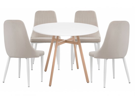 Обеденная группа Ада white / beige в Кургане