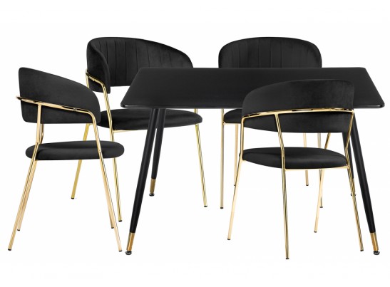 Обеденная группа Урасу black / gold в Кургане