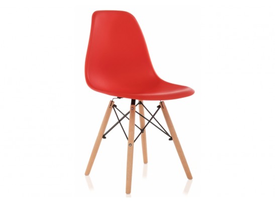 Пластиковый стул Eames PC-015 красный в Кургане