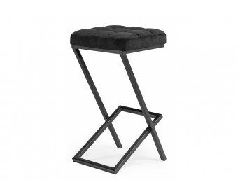 Полубарный стул Амаури катания блэк / черный матовый