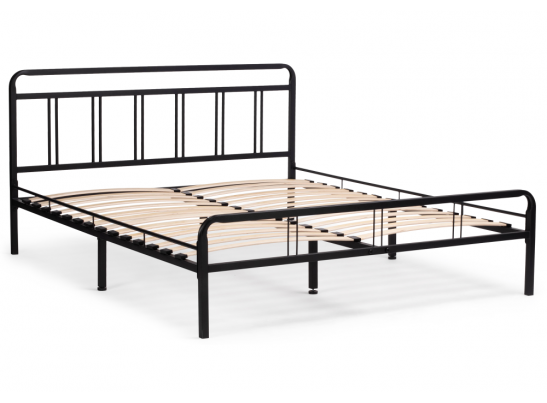 Полутораспальная кровать Рейк 120х200 черная в Кургане
