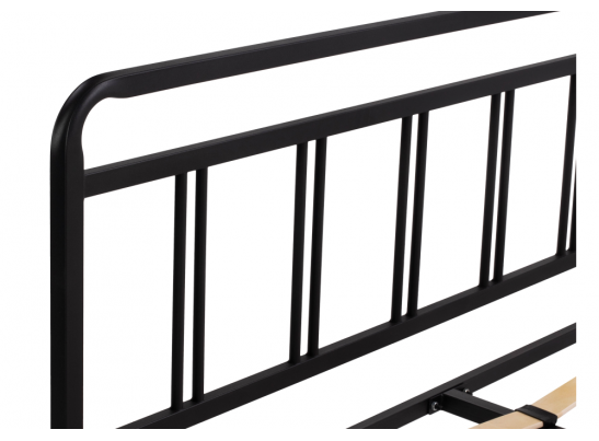 Полутораспальная кровать Рейк 120х200 черная в Кургане