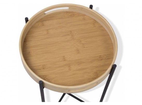 Сервировочный столик SHT-CT30 черный муар / прозрачный лак в Кургане