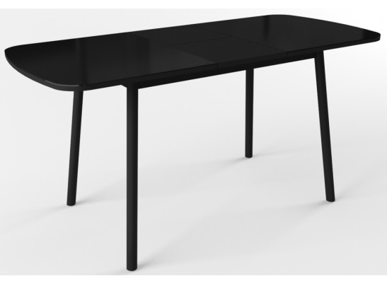 Стеклянный стол Агат черный / черный в Кургане