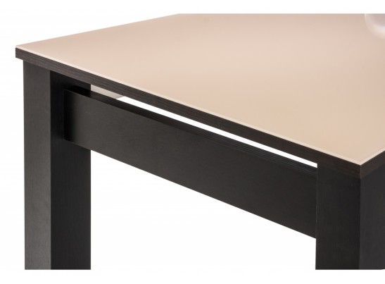 Стеклянный стол Раймунд бежевый / венге в Кургане