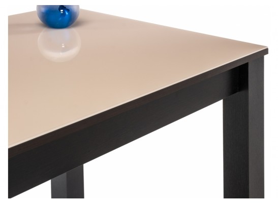 Стеклянный стол Раймунд бежевый / венге в Кургане