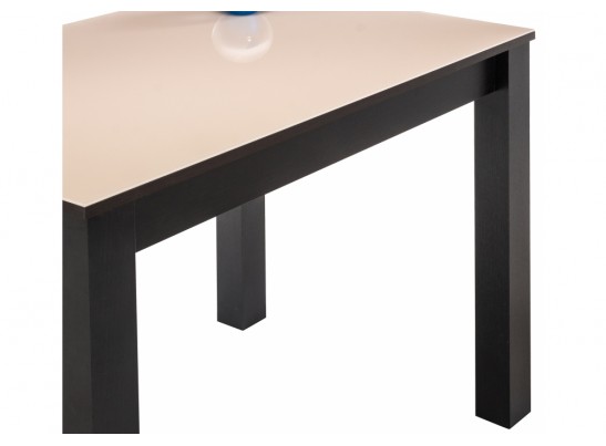 Стеклянный стол Раймунд бежевый / венге в Кургане