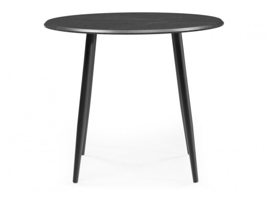 Деревянный стол Абилин 90х76 мрамор черный / черный матовый в Кургане