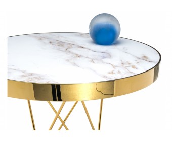 Стол Milena 60х76 white / gold