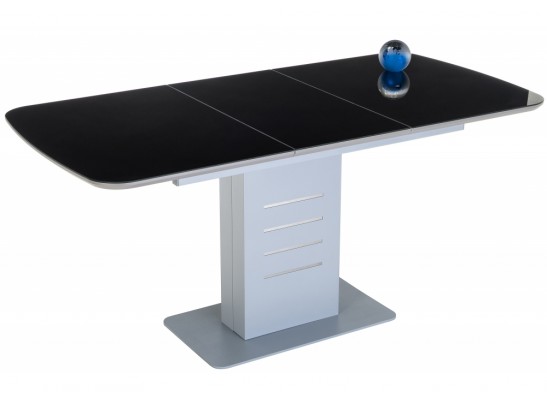 Стол на тумбе Кейтлин серый / черный в Кургане