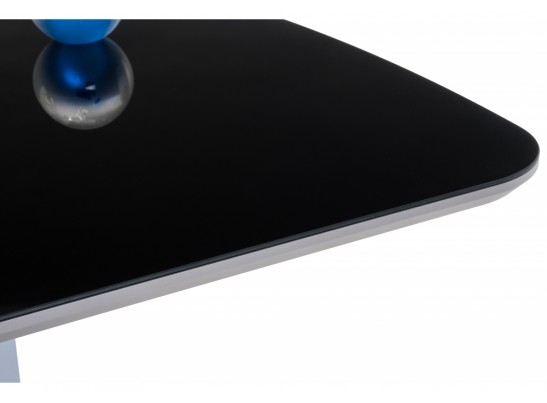 Стол на тумбе Кейтлин серый / черный в Кургане