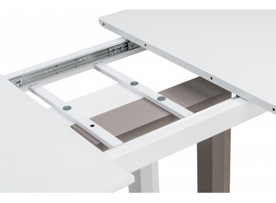 Стол на тумбе Санса 140 белая шагрень / грей в Кургане