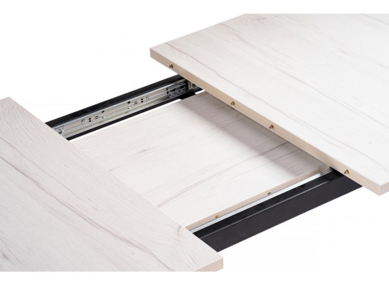 Стол раскладной Колон Лофт 120(160)х75х75 25 мм юта / матовый черный в Кургане