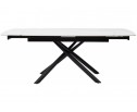 Стол Rivoli matt white marble sintered stone / black в Кургане