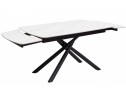 Стол Rivoli matt white marble sintered stone / black в Кургане