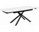 Стол Rivoli matt white marble sintered stone / black в Кургане