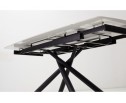 Стол Rivoli matt white marble sintered stone / black в Кургане