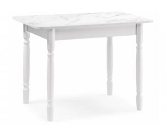 Стол Зедонг 100х60х73,5 сабия / белые точёнки