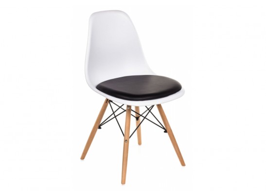 Стул Eames PC-011 белый / черный в Кургане