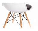 Стул Eames PC-011 белый / черный в Кургане