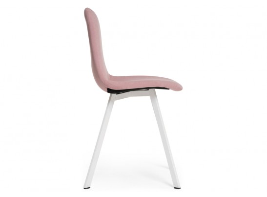 Стул на металлокаркасе Агот пыльно-розовый / белый каркас в Кургане