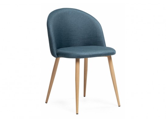 Стул на металлокаркасе Aldo blue / wood в Кургане