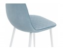 Стул на металлокаркасе Capri blue / white в Кургане