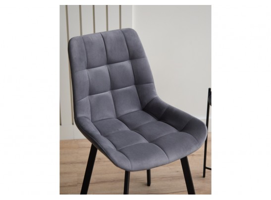 Стул на металлокаркасе Челси 360 П темно-серый (zd 995) / черный в Кургане