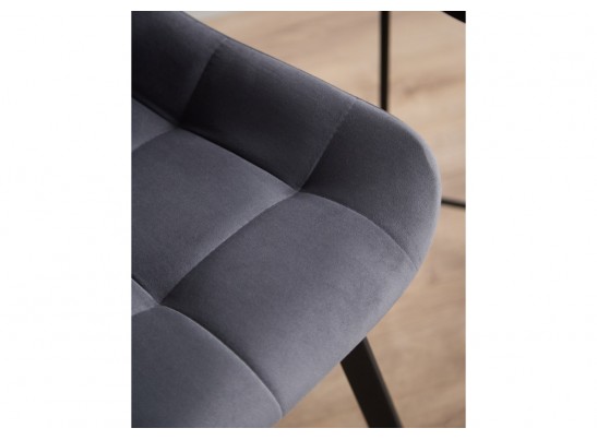 Стул на металлокаркасе Челси 360 П темно-серый (zd 995) / черный в Кургане