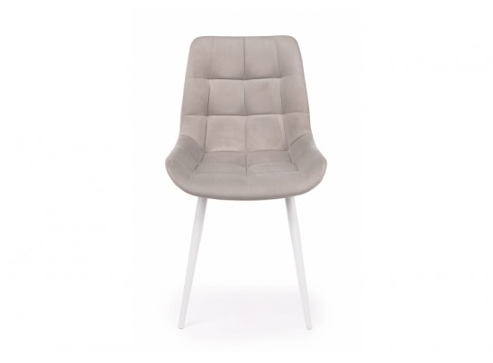 Стул на металлокаркасе Челси К латте (zd 290) / белый