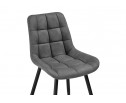 Стул на металлокаркасе Челси темно-серый graf 16 / черный в Кургане