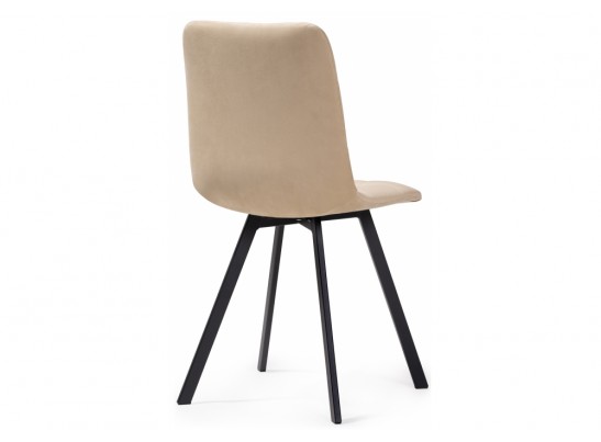 Стул на металлокаркасе Чилли черный / бежевый в Кургане