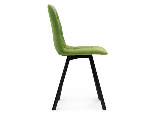 Стул на металлокаркасе Чилли светло-зеленый / черный в Кургане