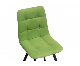 Стул на металлокаркасе Чилли светло-зеленый / черный