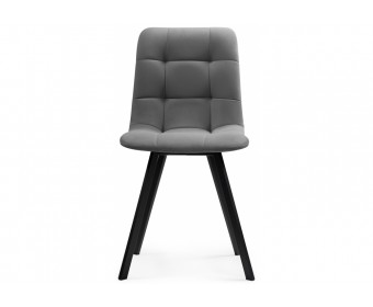 Стул на металлокаркасе Чилли темно-серый / черный