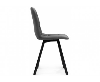 Стул на металлокаркасе Чилли темно-серый / черный