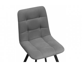 Стул на металлокаркасе Чилли темно-серый / черный