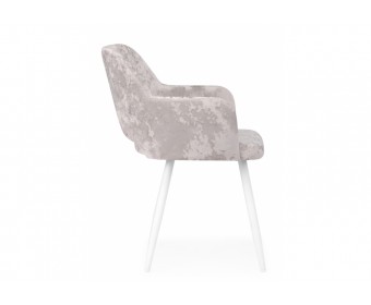 Стул на металлокаркасе Эолин 360 латте (simple 008) / белый