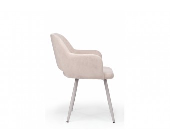 Стул на металлокаркасе Эолин латте (glory 10) / серый