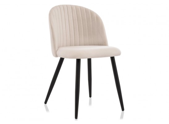 Стул на металлокаркасе Gabi 1 beige / black в Кургане