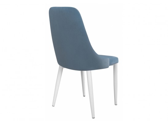Стул на металлокаркасе Kora голубой / белый в Кургане